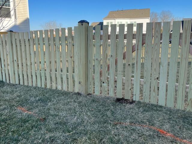 Wood Picket Fence installation in Stephen City, VA