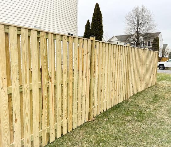 Wood Privacy Fence install in Stephen City, VA