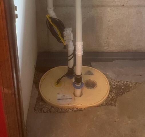 Sump Pump Installed