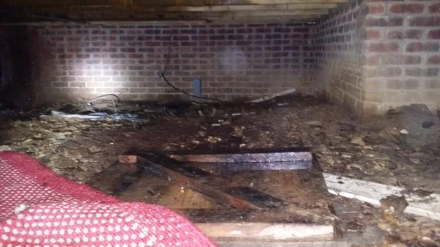 Moist, Dirt Crawlspace