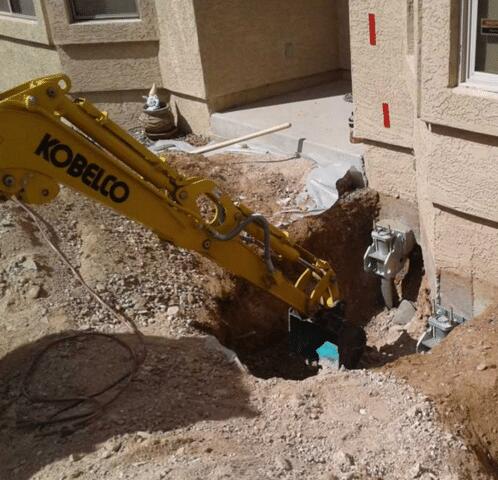 Morristown, AZ, Underpinning Process: Heavy Machinery