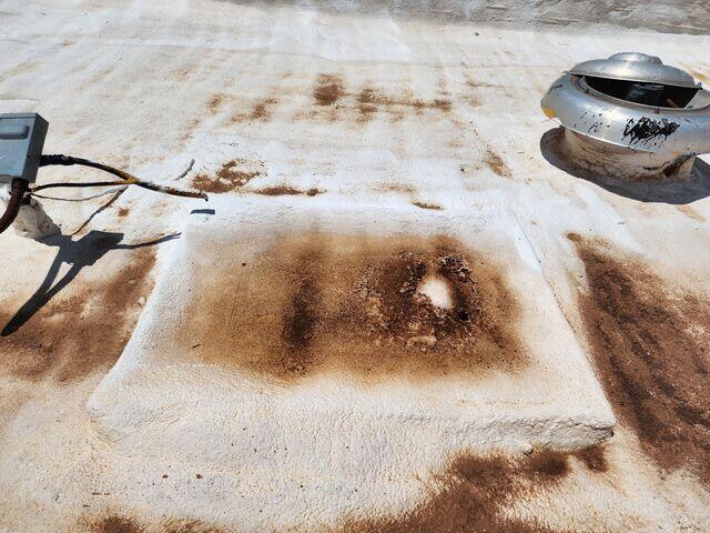 Over view of the damaged slab