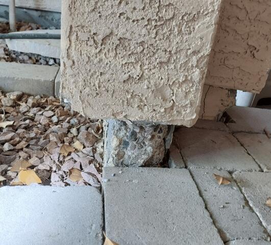 Signs of Corrosion in a Stem Wall: Spalling Concrete in Chandler, AZ