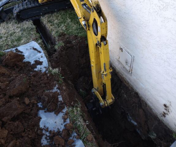 Underpinning Process: Heavy Machinery in Tolleson, Arizona