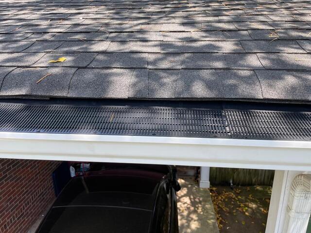 New Gutter Guards Installed
