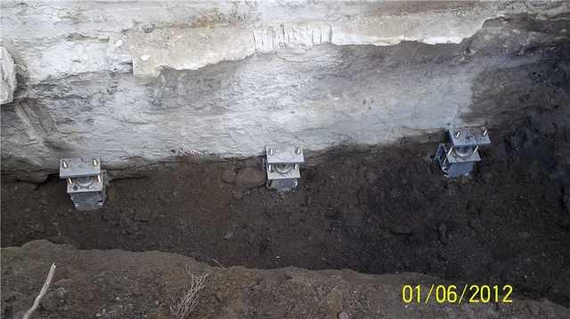 Push Piers Installed