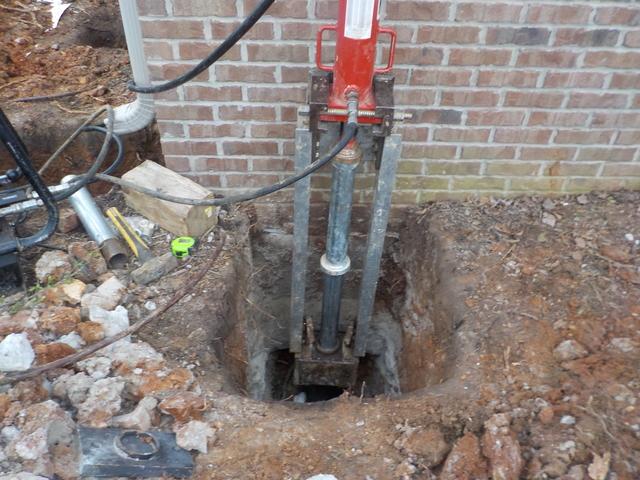 Push Pier Installation
