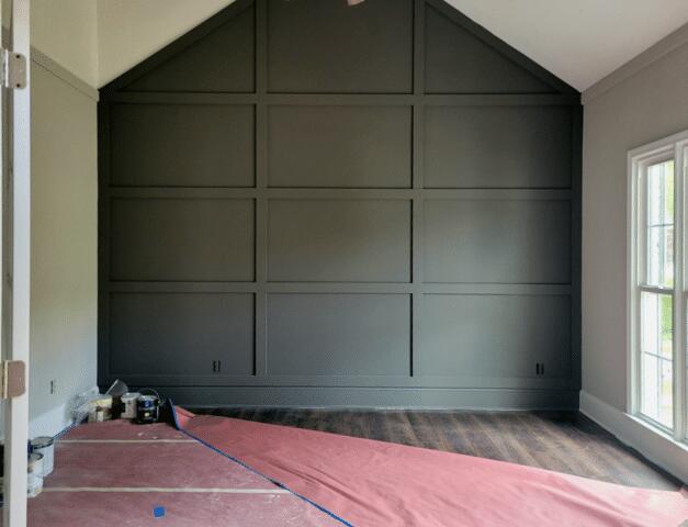 Interior Painting With Installation of Shiplap Wall In Suwanee, Ga.