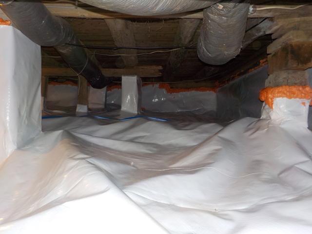 Cleanspace is installed throughout the entire crawlspace to provide a complete vapor barrier!