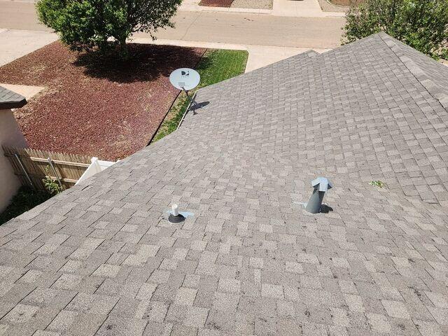 View from the top of the roof