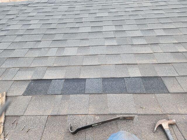 Much better after shingle repair
