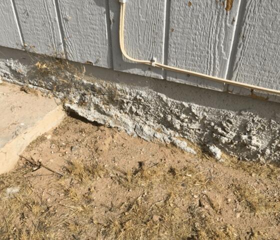 Signs of Corrosion in the Stem Wall: Flaking Paint in Tonopah, AZ