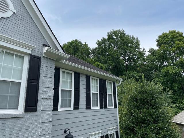 Front corner angle view of installation.