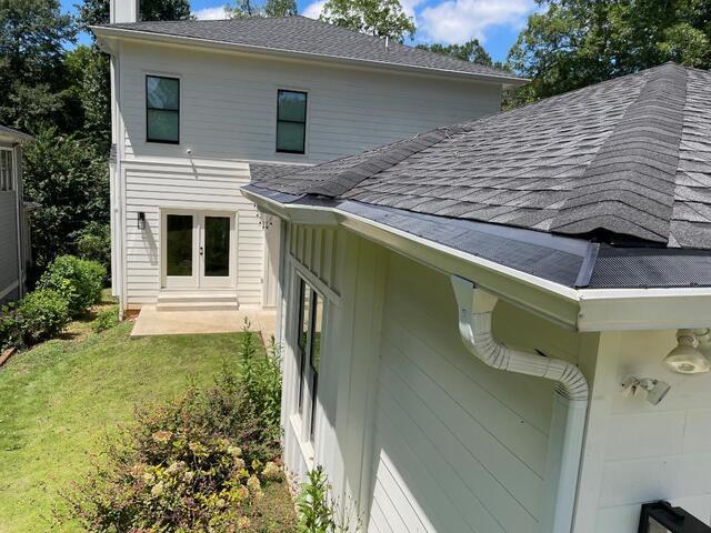 Great photo from the back side of the home.