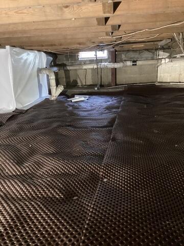 Adding Drainage Matting
