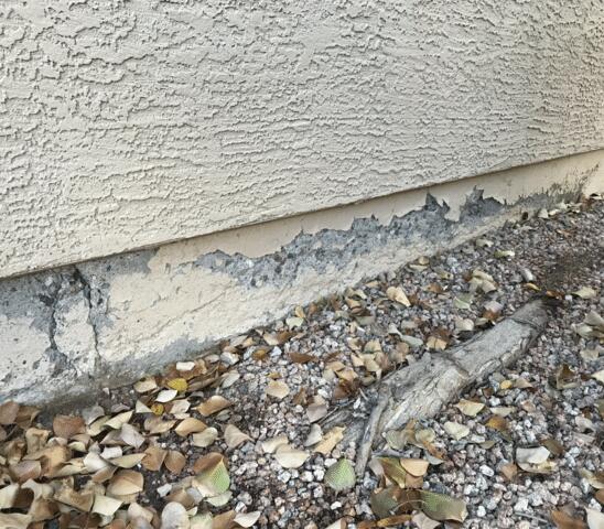 Signs of Corrosion in a Stem Wall: Flaking Paint in Phoenix, AZ