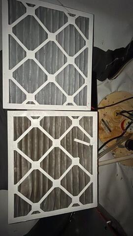 Air filter Before and After in Dover, DE