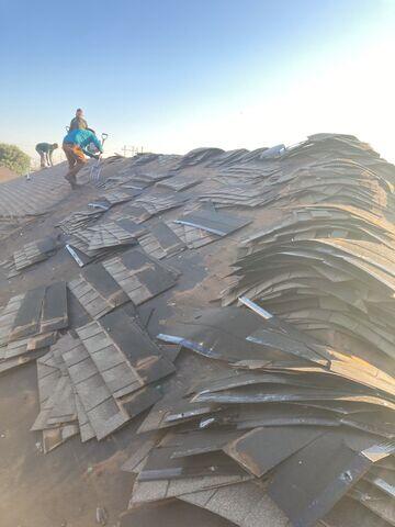 Removing the old shingles