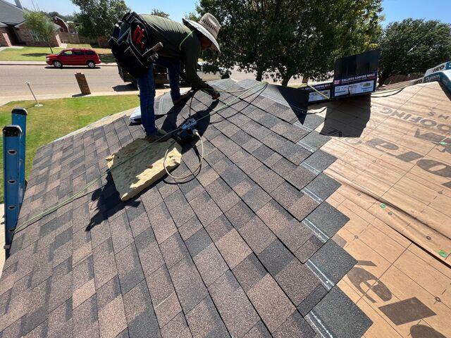 SHingles are getting installed