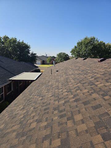Completed shingle roofing repalcement.
