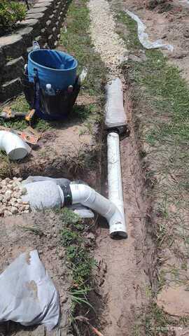Drainage System in Place