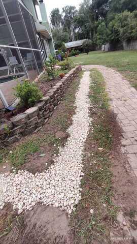 Pipes Buried Beneath Gravel