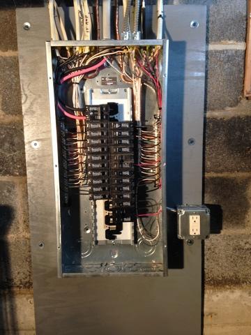 Relocated Electrical Panel Box in Ithaca, NY 