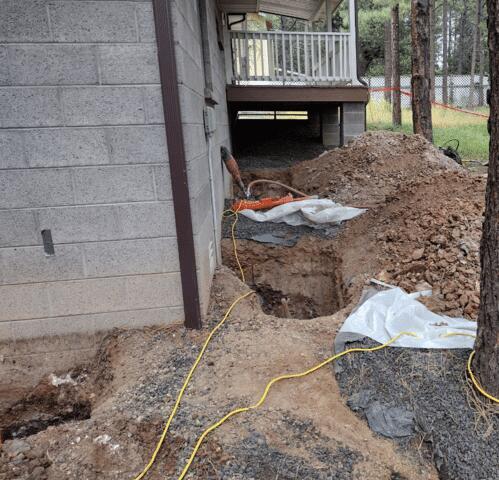 Underpinning Process of the Installation System: Distance is Key In Lakeside, AZ