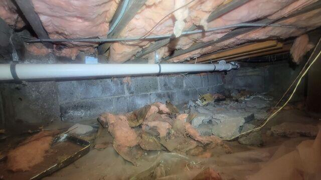 Damp Crawl Space