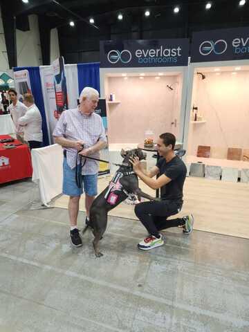 Perks of being at the home show in West Palm Beach, Florida