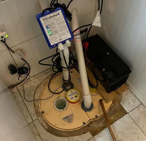 The Installed Sump Pump
