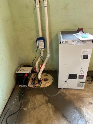 Sump Pump and Dehumidifier