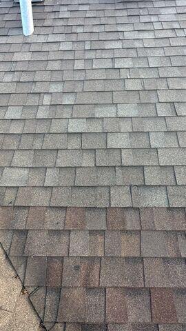 Discolored shingles