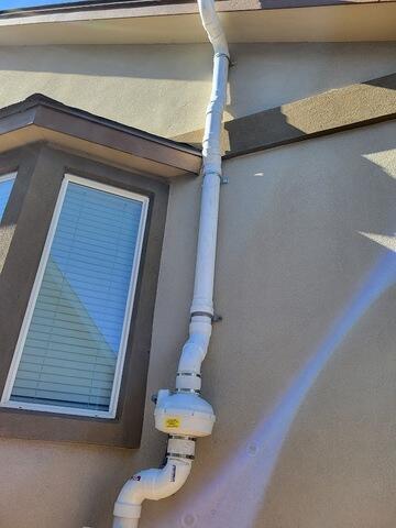 Radon Fan, riser and exhaust