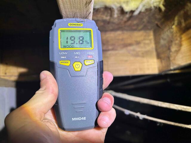 Elevated Wood Moisture