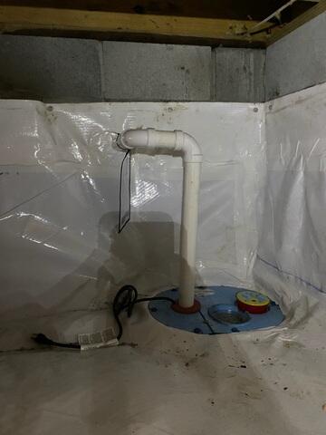 Sump Pump Installed