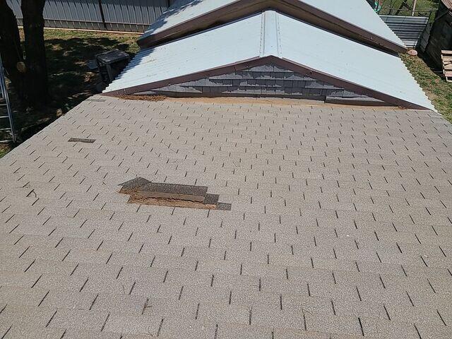 Injured shingles