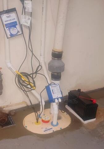 TripleSafe Sump Pump System and Backup Battery