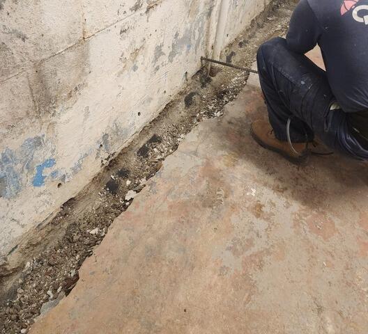 Drilling Weeping Holes