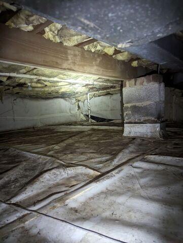 Damp Crawl Space