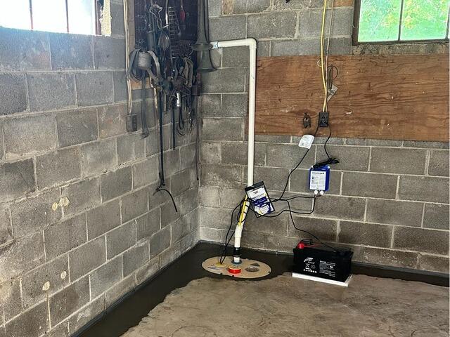 Our TripleSafe sump pump system with a battery backup.