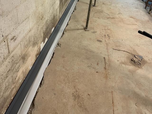 Our WaterGuard while being installed.