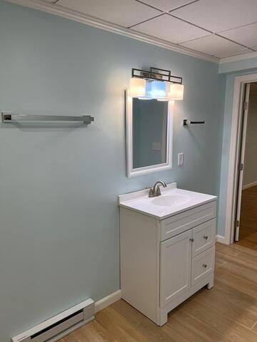 Basement bathroom vanity