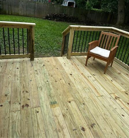 Completed Deck With Stairs