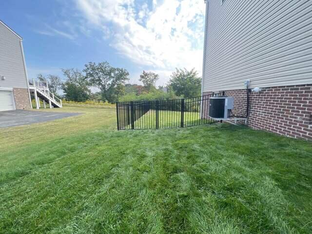 54" Classic / Residential Grade / Flush Bottom / 3 Rail Black Aluminum Fence/ (1) 8' double gate