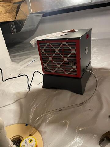 SaniDry Dehumidifier Setup