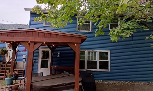 Outdoor Deck With New Siding