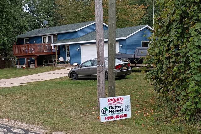 New Blue Vinyl Siding