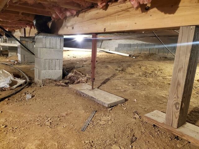 Inadequate Crawl Space Support