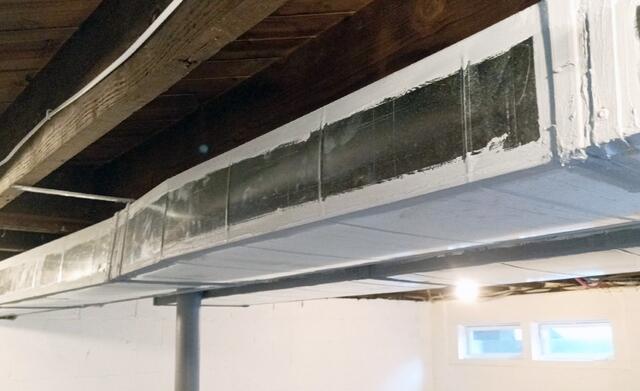 Basement Leaky Duct